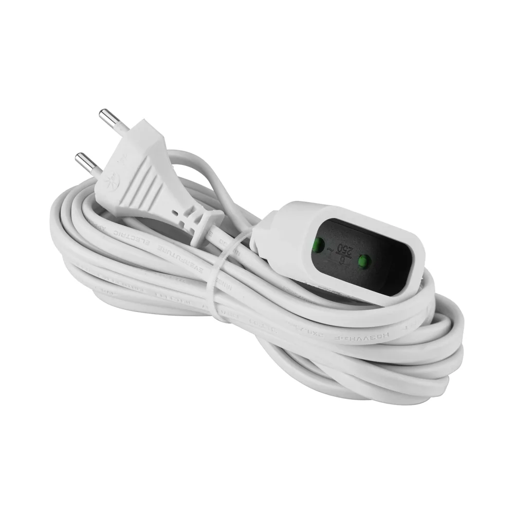 Alargador 2P 6A de 0,75 mm²