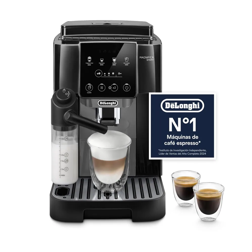 De'Longhi Magnifica Start - Cafetera Superautomática 4 Bebidas Negro/Gris