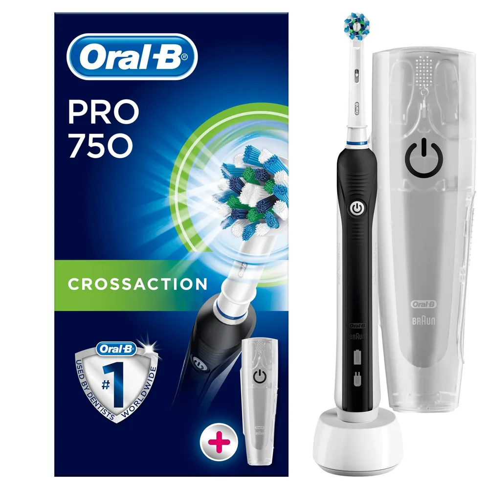 Oral-B PRO 750 CrossAction - Pack regalo de cepillo electrico recargable