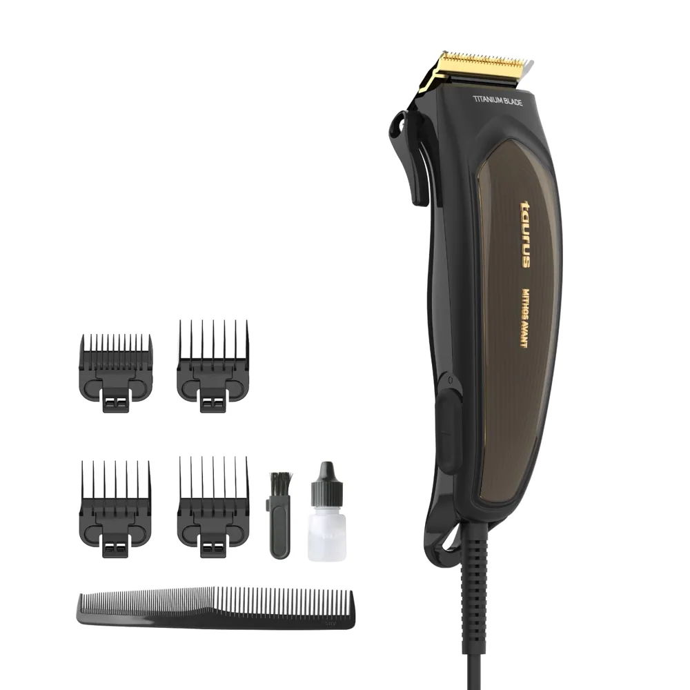 Taurus - Cortapelos Profesional, Cuchillas Titanio, 10 Alturas de Corte
