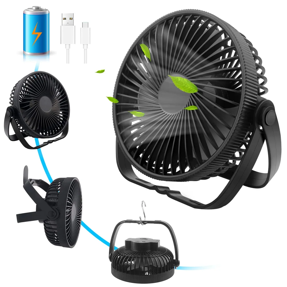 Ventilador de mesa recargable